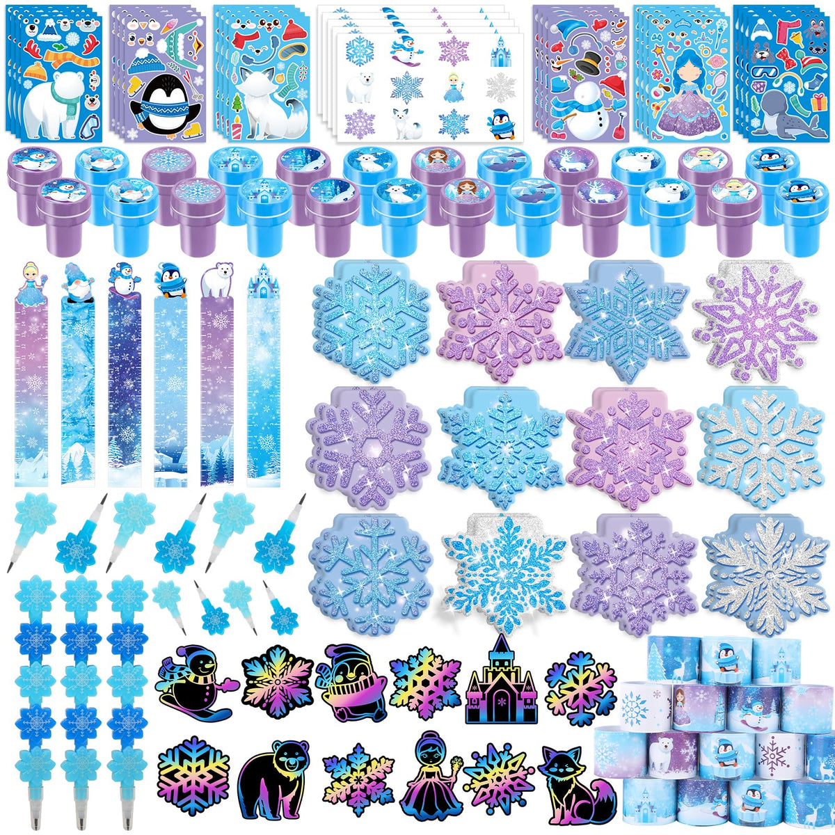 BenLouis winter mini notebook with ice design for notes and journaling