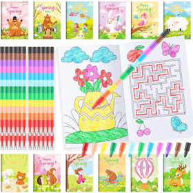 BenLouis Spring mini coloring books cover display for compact party favors and color play