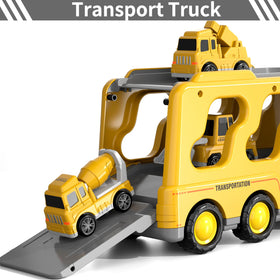 Bennol 5-in-1 construction trucks bulldozer fosters role-play and dexterity.