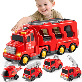 Bennol 5-in-1 ladder truck for story-driven pretend rescues and motor practice