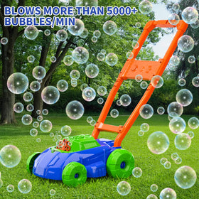 Bennol Bubble Lawn Mower makes a playful birthday or holiday gift.