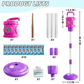 Bennol street-lamp bubble machine with adjustable height for growing kids