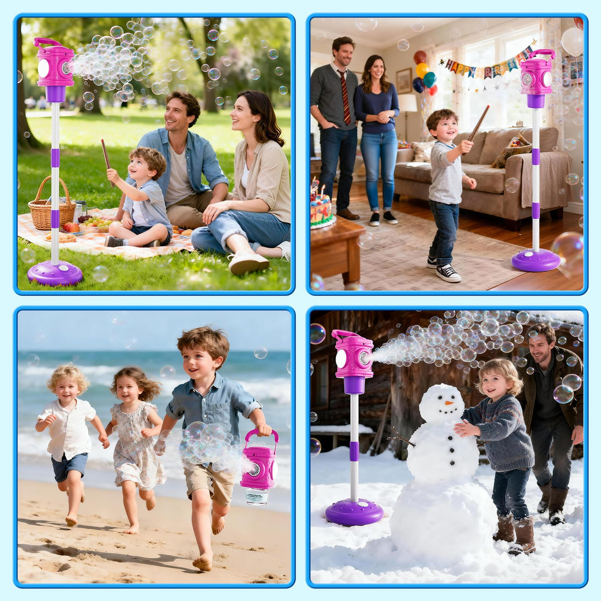 Bennol street-lamp bubble machine bubbles outdoors suitable for parks