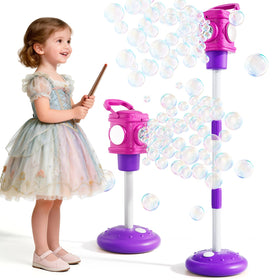 Bennol street-lamp bubble machine with stand base delivering stable bubble play