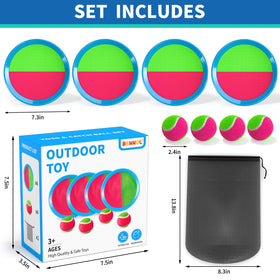 Bennol toss and catch balls ready for yard or beach fun.