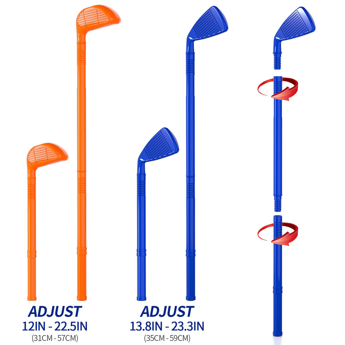 Bennol upgraded kids golf set putter-pad area enables indoor practice.