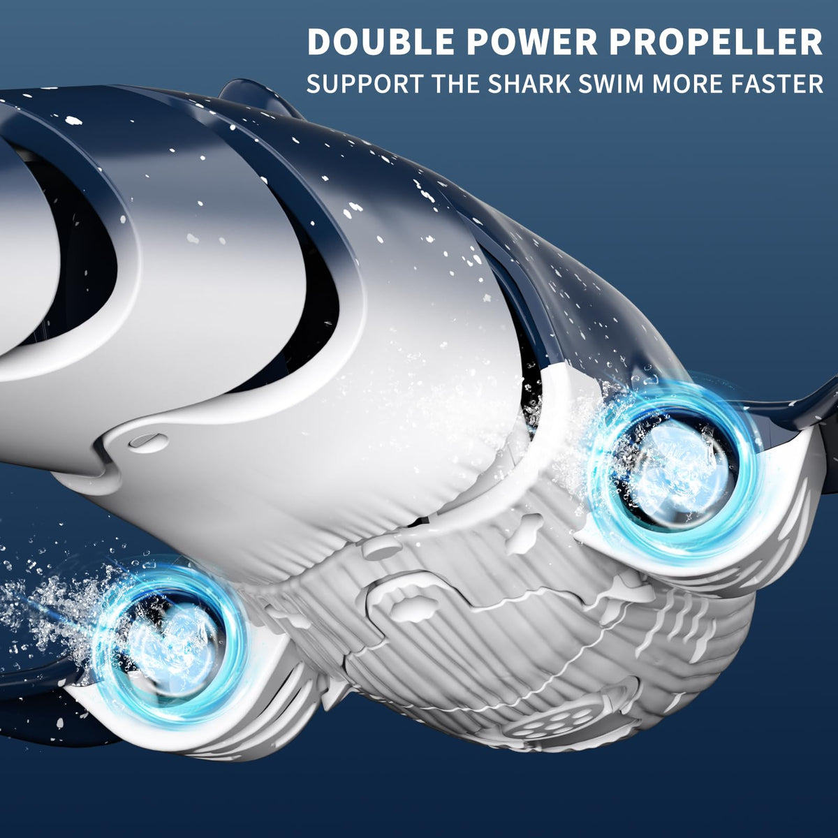 Bennol waterproof RC shark ready for pool adventures without worrying about splashes.