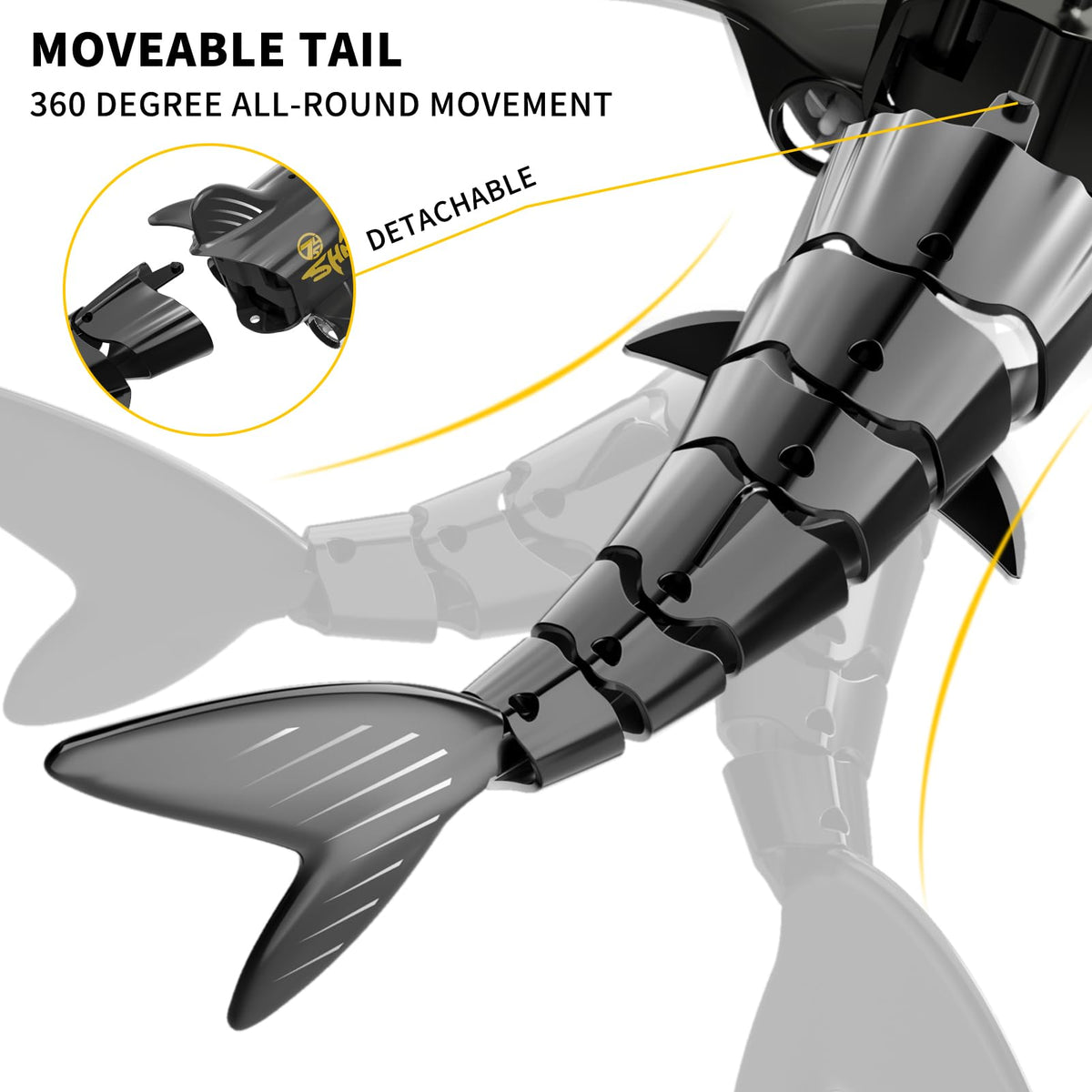 Bennol Whale Shark design with lifelike fin details for realism