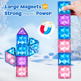 BENOKER castle tiles with strong magnets help build stable ice palaces.