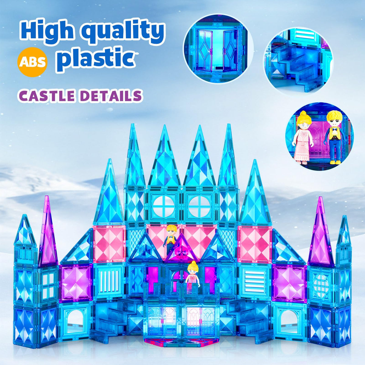 BENOKER 102-piece set promotes hand-eye coordination during creative storytelling.