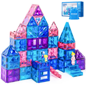 BENOKER Castle magnetic tiles spark imaginative play with bright gem-like pieces.
