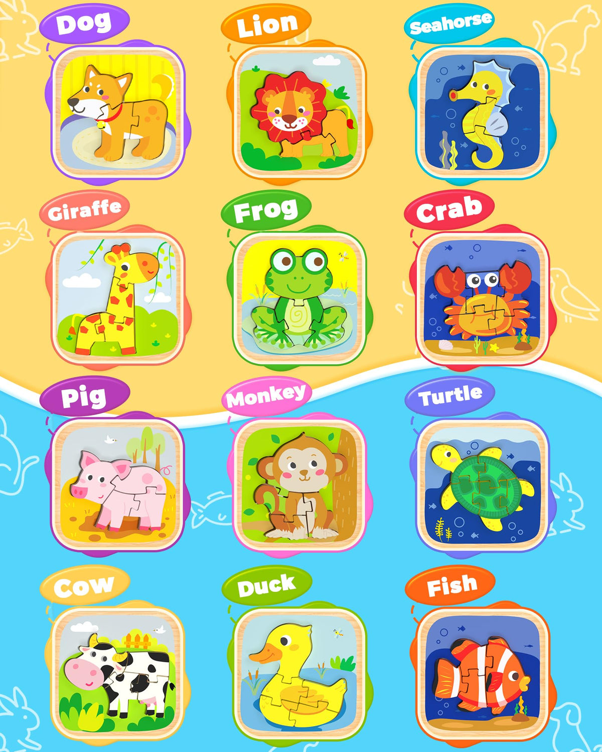 Benresive wooden puzzles offer screen-free fun to boost creativity.