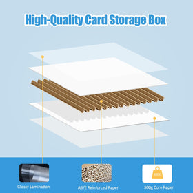 Bentoward multi-card storage solution for game cards and collectibles.