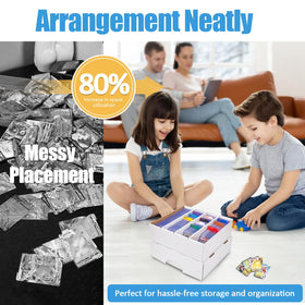 Bentoward stackable design saves space in hobby rooms.