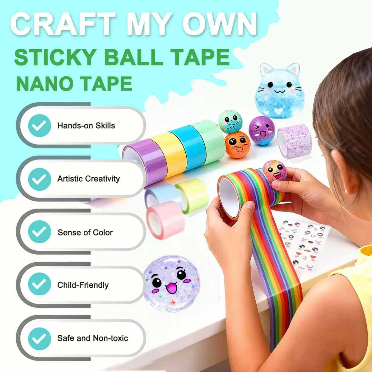BENWIL Nano Tape Bubble Kit bubble shapes in progress for fun