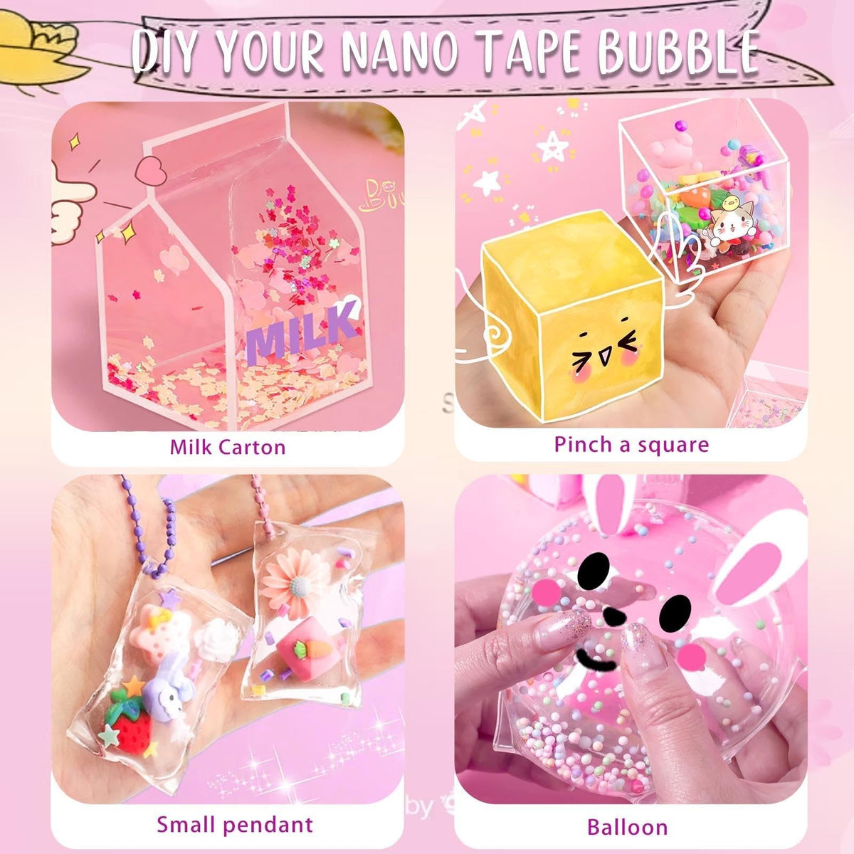BENWIL nano tape bubble kit diy-craft-set for arts and crafts time.