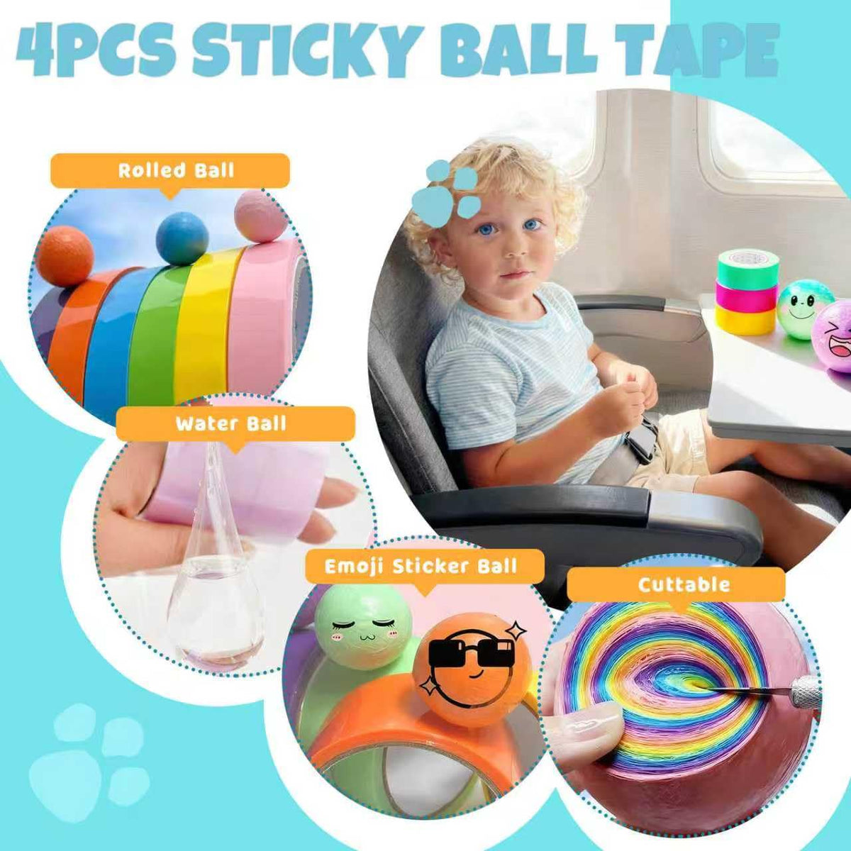 BENWIL Nano Tape Bubble Kit kids crafting colorful bubbles