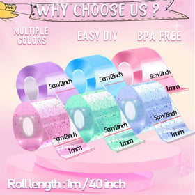 BENWIL nano tape bubble kit straw-bubble, easy blowing with included straw.