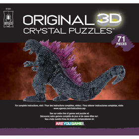 Bepuzzled Godzilla display piece for shelves, desks and dioramas.