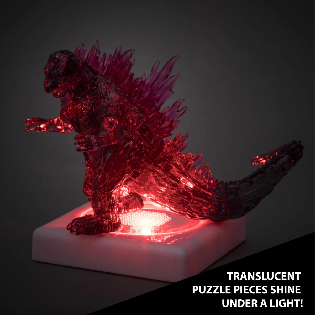 Bepuzzled Godzilla crystal puzzle, no glue required—enjoy tool-free assembly.