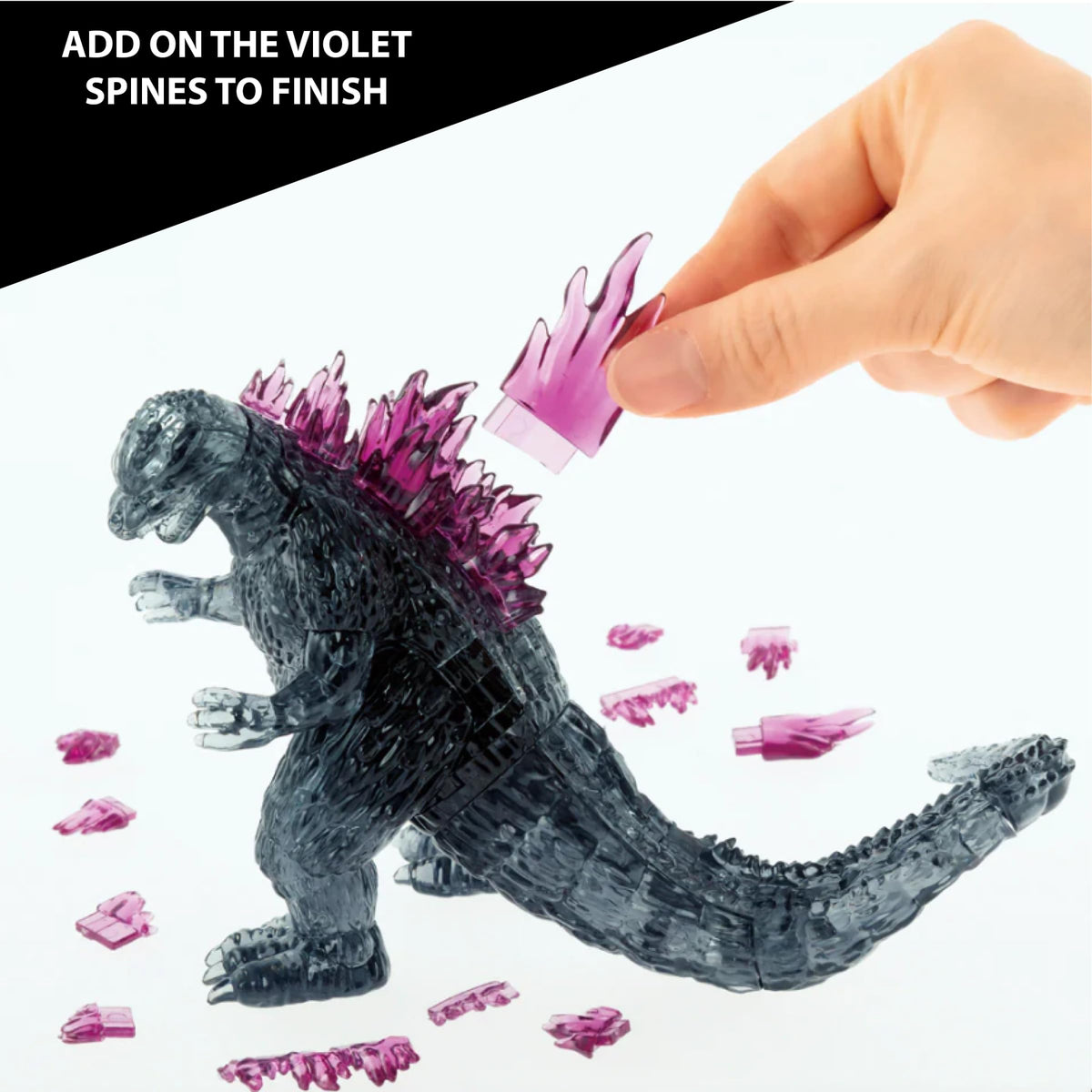 Bepuzzled Godzilla Ultra Deluxe 3D crystal puzzle, officially licensed for collectors.