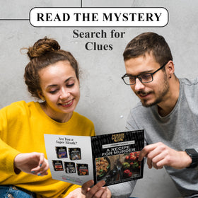 BePuzzled storybook inside highlighting narrative clues for deduction