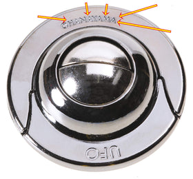 UFO Hanayama puzzle close-up shows the cast-metal pieces with a tactile finish