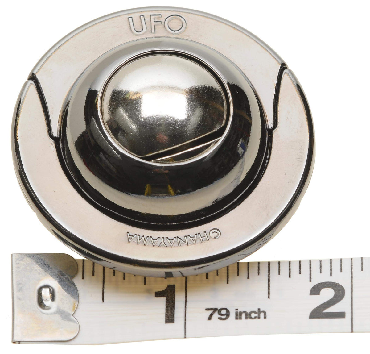 Red Velveteen pouch included with the UFO Hanayama puzzle for safe storage