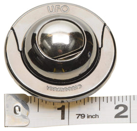 Red Velveteen pouch included with the UFO Hanayama puzzle for safe storage