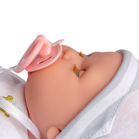 Berenguer Boutique 15in doll in a caring pose supports social and emotional play.