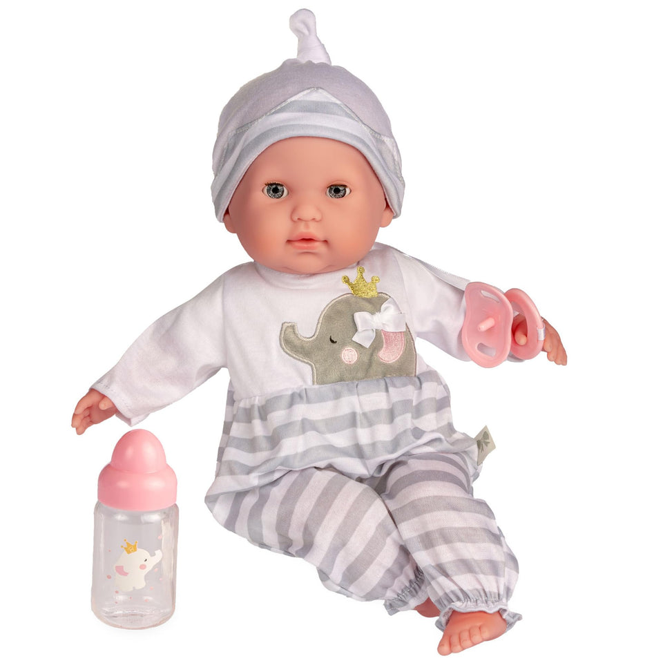 Berenguer Boutique 15in doll with open eyes for lifelike playtime and nurturing fun.