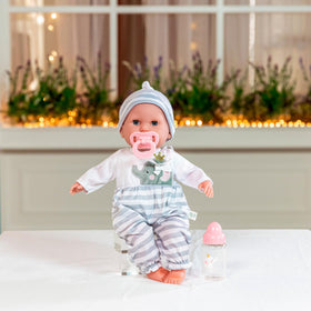 Berenguer Boutique 15in doll with removable outfit encourages dressing practice.