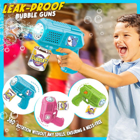 Beria bubble guns 360-degree rotation and leak-proof design.
