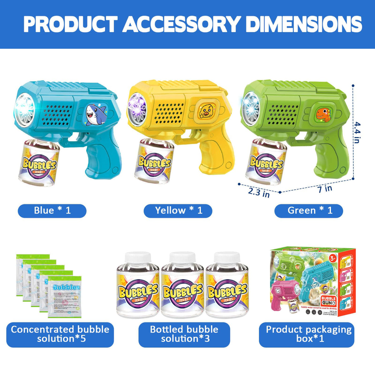 Beria bubble guns leak-proof design helps keep play tidy.