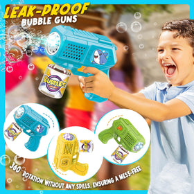 Beria bubble-solution bottle included for quick bubble-filled play.