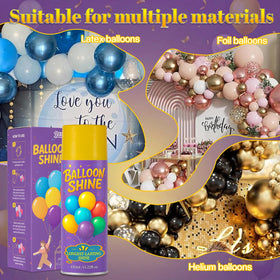 BERIOVE Shine on latex, foil, and helium balloons for versatile use.
