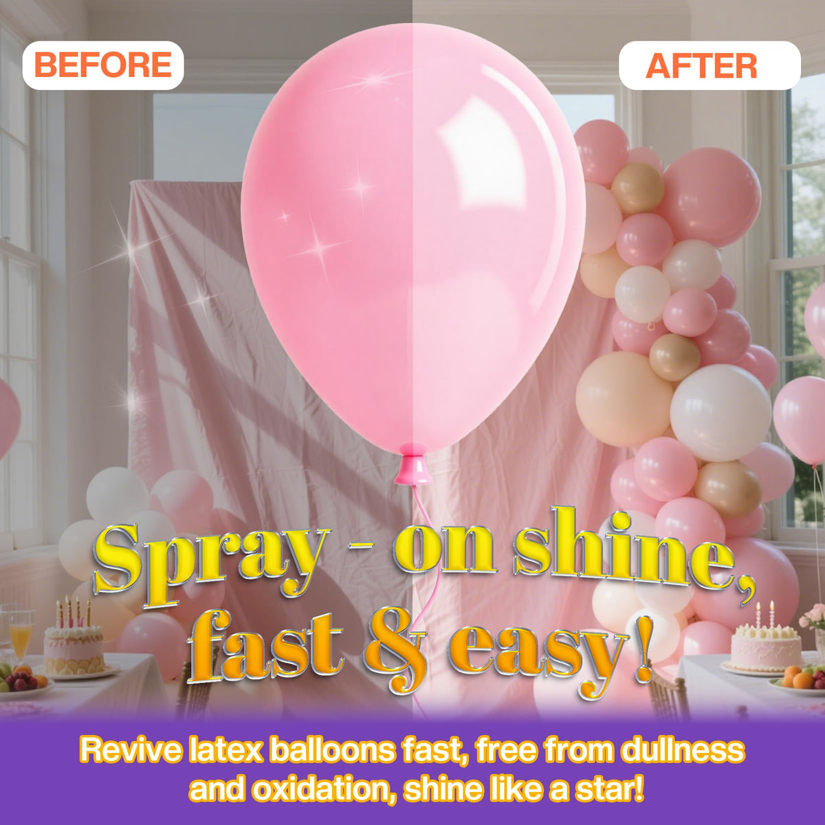 Outdoor party setup with BERIOVE Shine delivering weatherproof sparkle.
