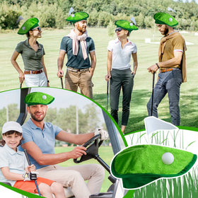 Berlune golf ball detail and flag accessory adds whimsy to outfits.
