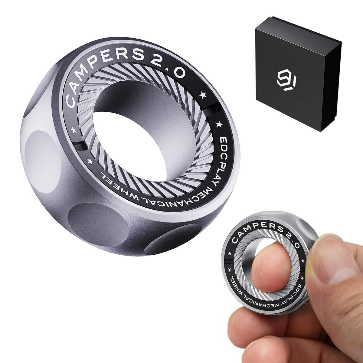 Berotok fidget ring with magnetic design highlighting stress-relief potential