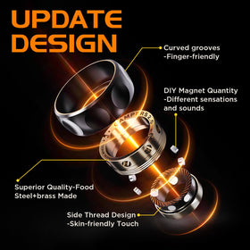 Berotok magnetic fidget ring magnet slots in action for focus