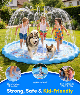 Adjustable spray height on the BerrysParadise splash pad for customizable mist.