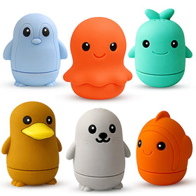 BerrySquishy Ocean Friends penguin toy for imaginative bath play