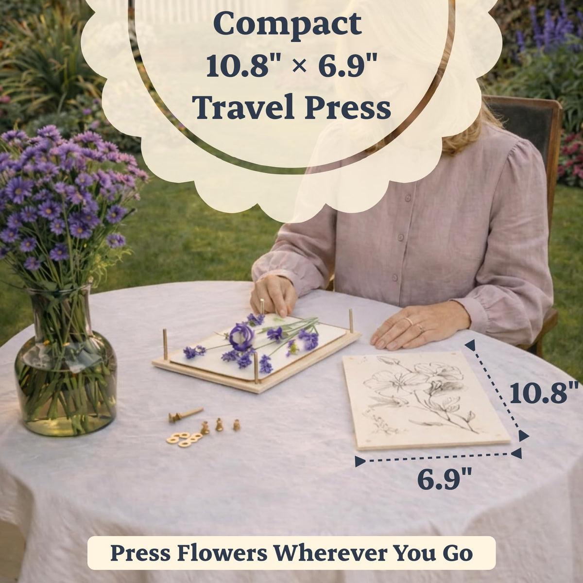 Berstuk Flower Press blotting paper keeps petals dry for clean pressings