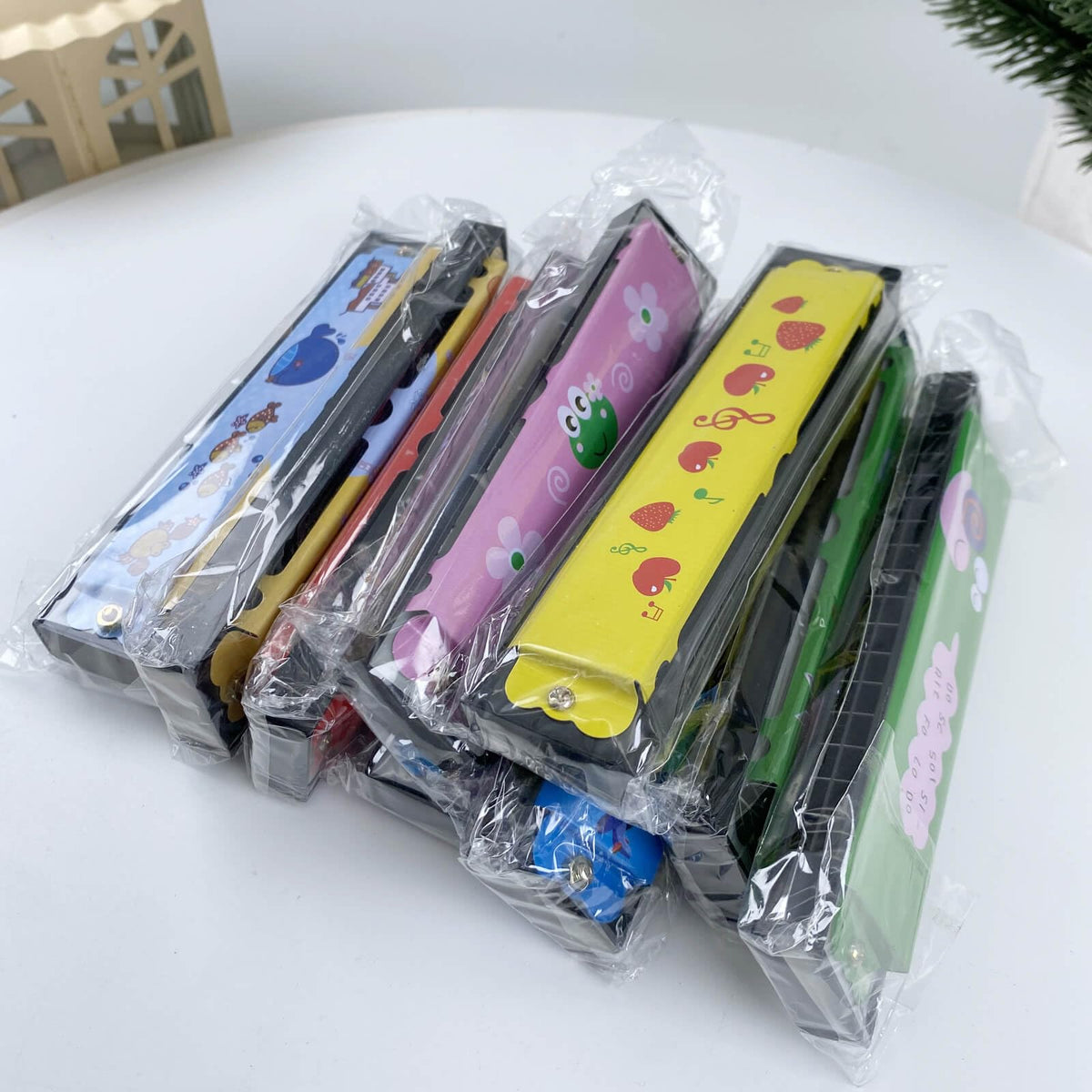 Bertork colorful harmonicas, perfect for early music exploration and rhythm play.