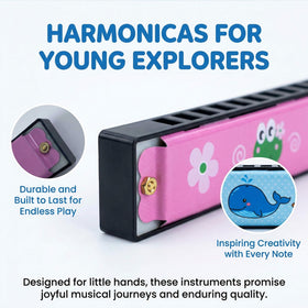 Bertork party-favor harmonicas, bulk packaging ideal for celebrations and classroom rewards.