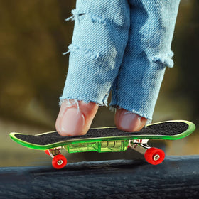 Beselley pocket-size finger skateboard fits in a bag for travel