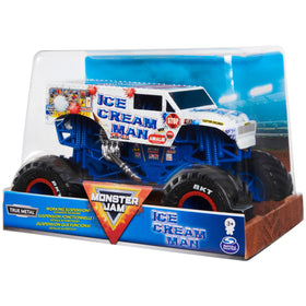 Beseloa Monster Jam 1:24 ice cream man truck suspension close-up for realism