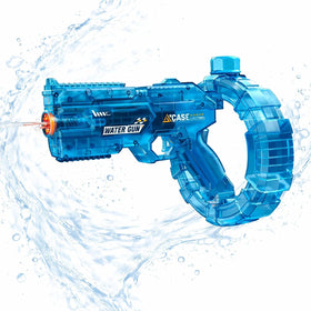 BESIBY electric water gun with muzzle flame effect for exciting water battles.