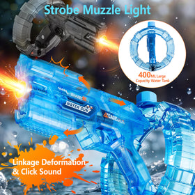 BESIBY water gun showing fully automatic trigger for nonstop play.