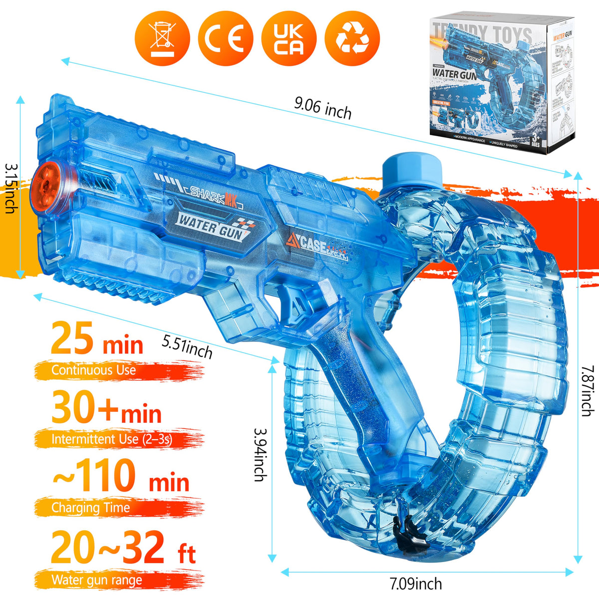 BESIBY water tank 400ml leakproof design for quick reloading.